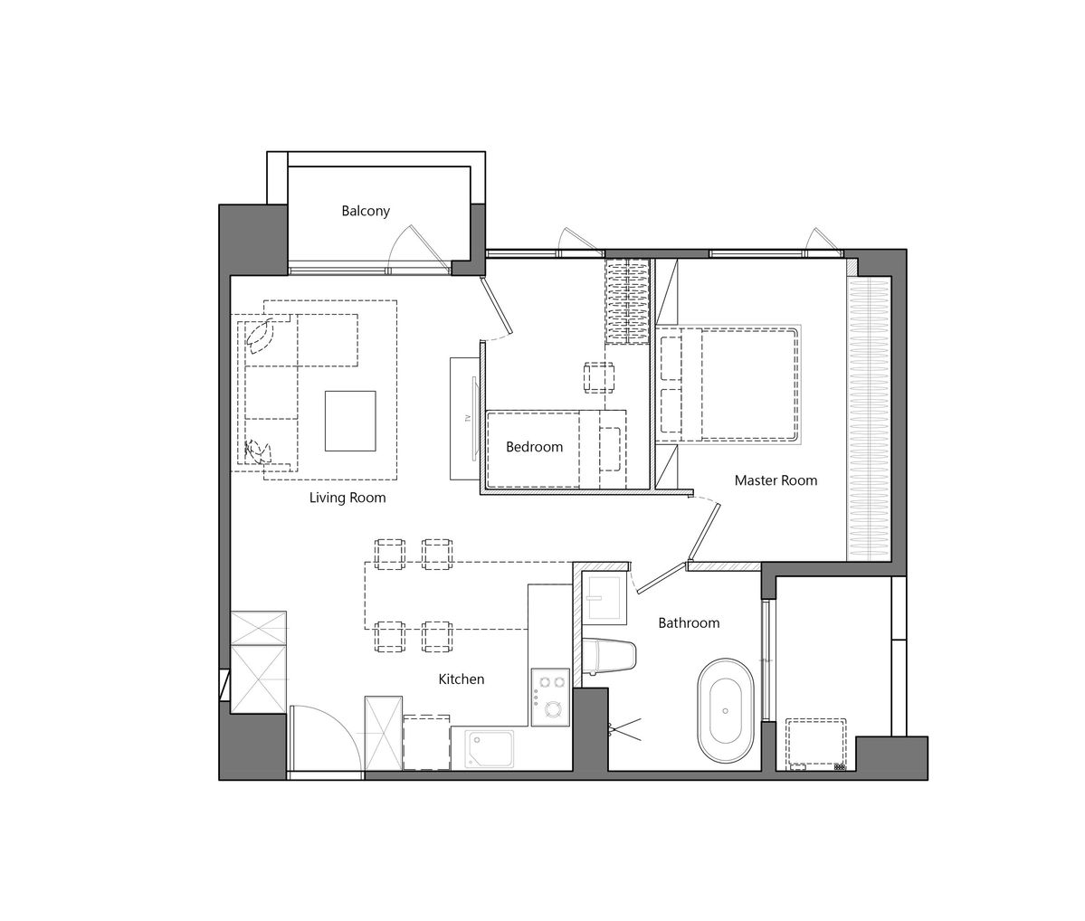 2D plan layout A