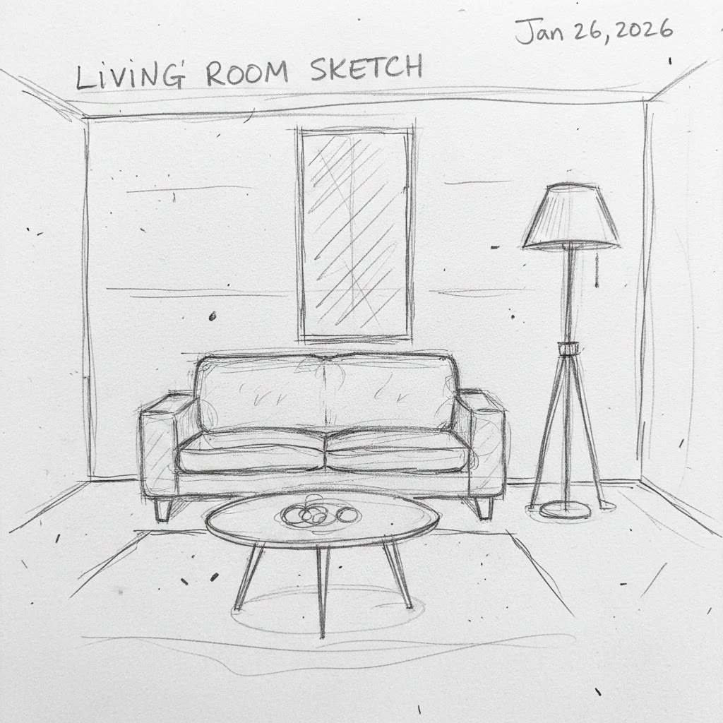 Hand sketch layout A